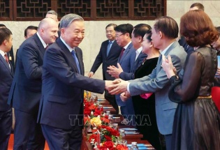 Tổng Bí thư Tô Lâm dự Chương trình giao lưu nghệ thuật 'Tâm hồn Nga trong lòng Việt Nam'