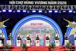 Phú Thọ: Khai mạc Hội chợ Hùng Vương thu hút gần 400 gian hàng 