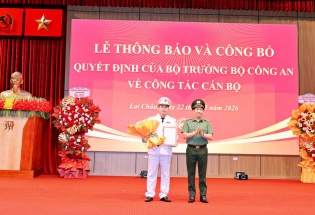 Đại tá Bùi Quyết Toán được bổ nhiệm làm Giám đốc Công an tỉnh Lai Châu