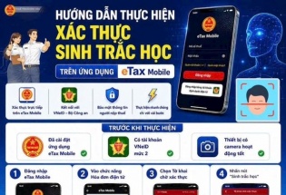  Đối tượng nào phải xác thực sinh trắc học trên phần mềm eTax Mobile?