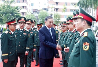 Tổng Bí thư, Chủ tịch nước Tô Lâm dự Lễ kỷ niệm 80 năm Ngày truyền thống Bộ đội Pháo binh - Tên lửa