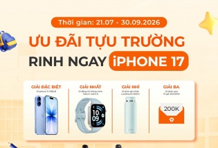 Mua xe Yadea, có hội trúng iPhone 17