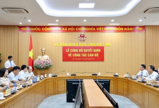 Hà Tĩnh: Bổ nhiệm, giao quyền 5 cán bộ lãnh đạo