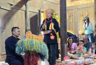 Khát vọng bình an trong điệu múa kỳ lân truyền thống của người Nùng
