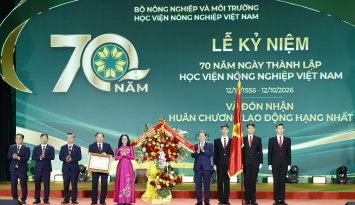 Chủ tịch Quốc hội Trần Thanh Mẫn dự Lễ kỷ niệm 70 năm Học viện Nông nghiệp Việt Nam