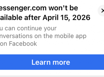 Facebook bất ngờ thông báo khai tử Messenger.com