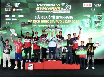 Thanh Hóa: Bế mạc gải đua xe ô tô Gymkhana Vô địch Quốc gia PVOIL Cup 2026
