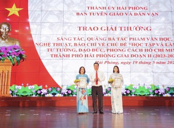 Hải Phòng: Trao giải 30 tác phẩm về học tập và làm theo tư tưởng, đạo đức, phong cách Hồ Chí Minh