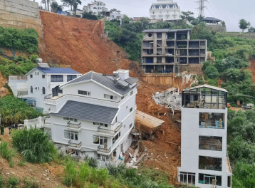Bộ Xây dựng chỉ đạo dừng các công trình có nguy cơ gây sạt lở