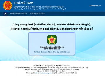 Hướng dẫn đăng ký, kê khai và nộp thuế online cho hộ cá nhân kinh doanh