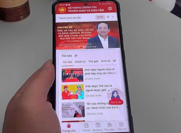 Ứng dụng Tuyên giáo và Dân vận kết nối thông tin chính thống trên không gian số