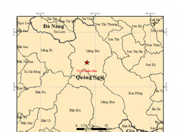 6 trận động đất liên tiếp xảy ra tại Măng Đen (Quảng Ngãi) sáng mùng 5 Tết