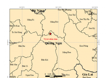 Quảng Ngãi hứng 5 trận động đất liên tiếp vào sáng mùng 7 Tết