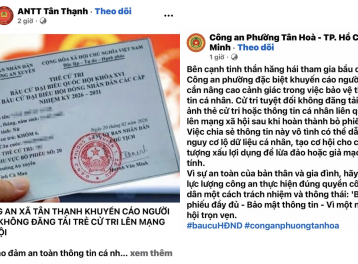 Đăng thẻ cử tri lên mạng tiềm ẩn rủi ro an toàn thông tin cá nhân