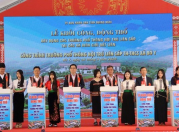 Quảng Ngãi khởi công 5 trường liên cấp biên giới