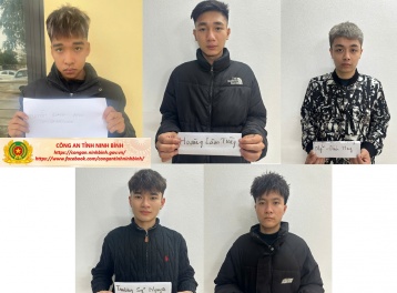Ninh Bình: Khởi tố 6 đối tượng gây rối trật tự công cộng