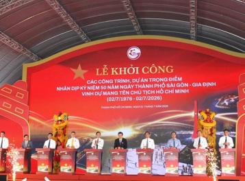 TP.HCM khởi công 8 công trình, dự án trọng điểm chào mừng 50 năm thành phố mang tên Bác