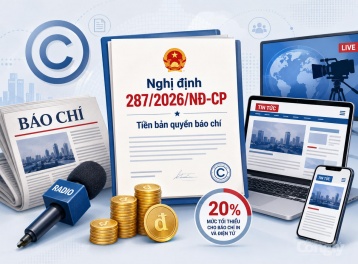 Từ ngày 1/9, áp dụng quy định mới về tiền bản quyền trong lĩnh vực báo chí