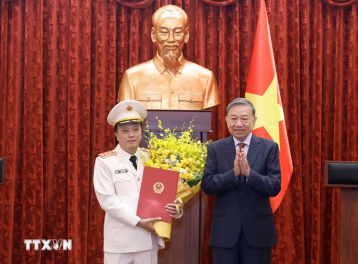Thứ trưởng Bộ Công an Đặng Hồng Đức được thăng quân hàm Thượng tướng