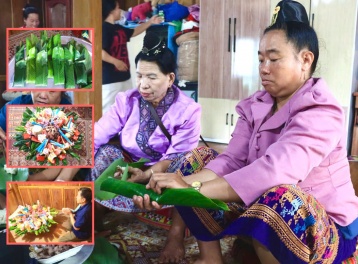 Giữ hồn văn hóa “Kin khẩu hó” - Lễ mừng cơm mới của dân tộc Lào