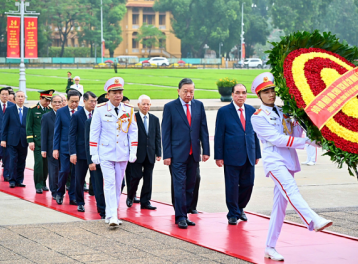 Lãnh đạo Đảng, Nhà nước vào Lăng viếng Chủ tịch Hồ Chí Minh nhân dịp Quốc khánh 2/9