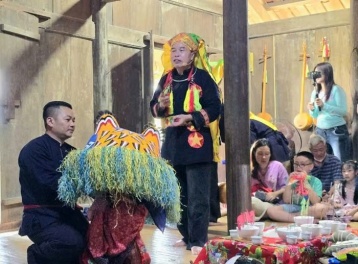 Khát vọng bình an trong điệu múa kỳ lân truyền thống của người Nùng