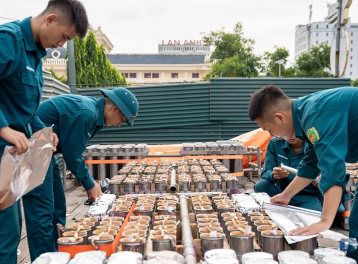 Thanh Hóa: Chuẩn bị trận địa pháo hoa đêm 1/9 chào mừng kỷ niệm 81 năm Cách mạng Tháng Tám và Quốc khánh 2/9