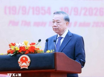 Phát biểu của Tổng Bí thư, Chủ tịch nước Tô Lâm tại lễ khánh thành Tượng đài “Bác Hồ với Ngày hội non sông”