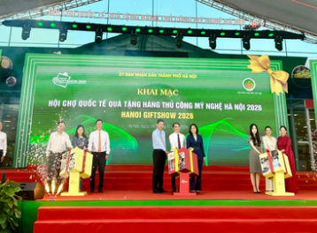 Khai mạc Hội chợ quốc tế Quà tặng hàng thủ công mỹ nghệ Hà Nội năm 2026