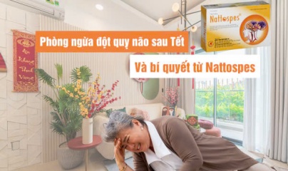 Phòng ngừa đột quỵ não sau Tết và bí quyết từ Nattospes