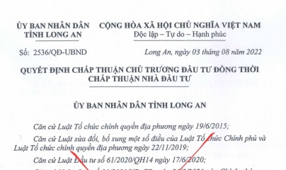 Long An: Văn bản chấp thuận chủ trương đầu tư KCN Thuận Thành Phát Land là giả mạo