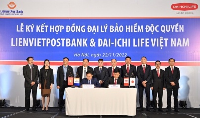 LienVietPostBank và Dai-ichi Life Việt Nam ký kết hợp tác kinh doanh bảo hiểm độc quyền 15 năm