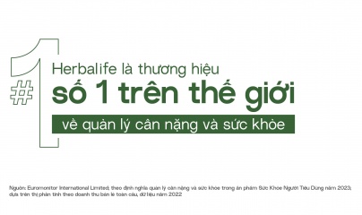Thương hiệu Herbalife Việt Nam đạt giải thưởng “Sản phẩm Vàng vì sức khỏe cộng đồng năm 2023”