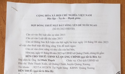 Thanh Hóa: UBND xã Quảng Chính cho thuê đất lòng sông trái phép