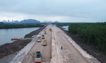 Quảng Ninh sắp thông xe kỹ thuật đường nối cầu Bến Rừng