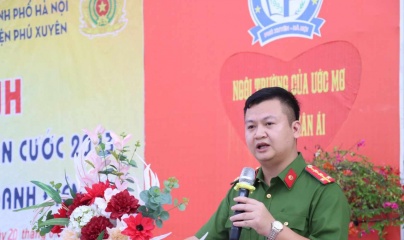 Hà Nội: Công an huyện Phú Xuyên tổ chức tuyên truyền luật Căn cước năm 2023