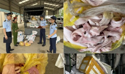  Thanh Hóa: Thu giữ 1,6 tấn thực phẩm bẩn chuẩn bị tuồn vào thị trường