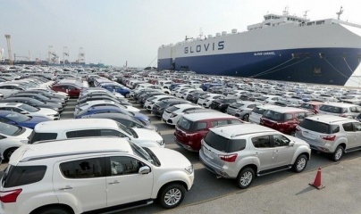 Lượng ô tô nguyên chiếc nhập khẩu vào Việt Nam giảm 8,3%
