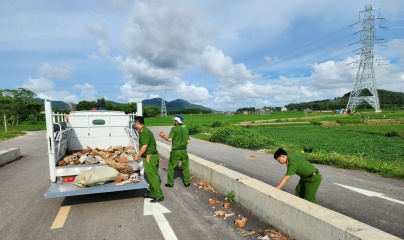 Công an huyện Yên Định: Ngăn chặn hành vi ném đá vào ô tô trên đường cao tốc