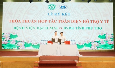 Ký kết hợp tác toàn diện giữa Bệnh viện Đa khoa tỉnh Phú Thọ và Bệnh viện Bạch Mai 