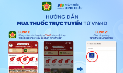 Nhà thuốc Long Châu hướng dẫn mua thuốc trực tuyến trên ứng dụng VNeID