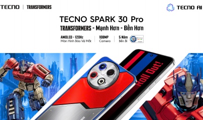 TECNO ra mắt điện thoại SPARK 30 Pro Transformers với khả năng chụp ảnh vượt trội