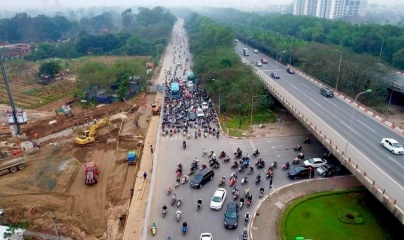 Hà Nội: Tổ chức giao thông một chiều trên đường gom Đại lộ Thăng Long