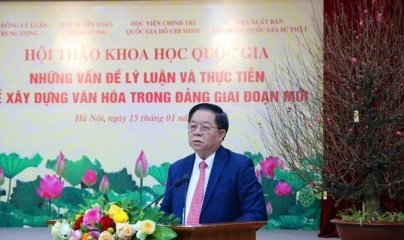 Xây dựng văn hóa trong Đảng là nhiệm vụ quan trọng, là cơ sở để bước vào kỷ nguyên vươn mình của dân tộc