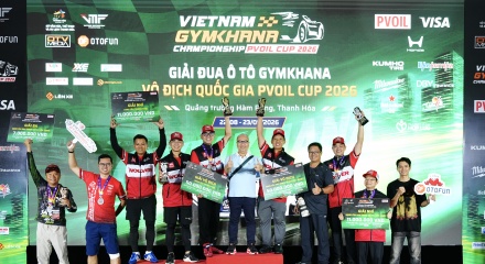 Thanh Hóa: Bế mạc gải đua xe ô tô Gymkhana Vô địch Quốc gia PVOIL Cup 2026