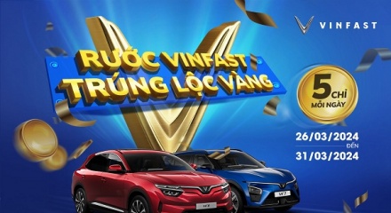 VinFast tặng vàng cho khách hàng mua ô tô điện cuối tháng 3/2024
