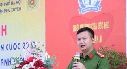 Hà Nội: Công an huyện Phú Xuyên tổ chức tuyên truyền luật Căn cước năm 2023