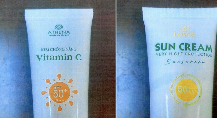 Bộ Y tế đình chỉ lưu hành, thu hồi kem chống nắng Vitamin C và Sun Cream