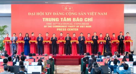 Khai trương Trung tâm Báo chí phục vụ Đại hội XIV của Đảng