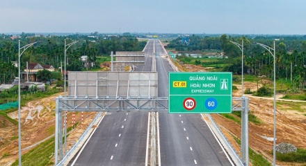 Cao tốc Quảng Ngãi - Hoài Nhơn sẵn sàng phục vụ người dân lưu thông dịp Tết Bính Ngọ